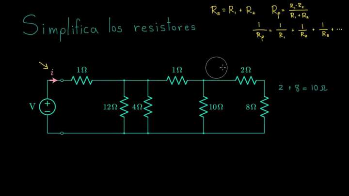 Simplificando redes de resistores | Khan Academy en Español