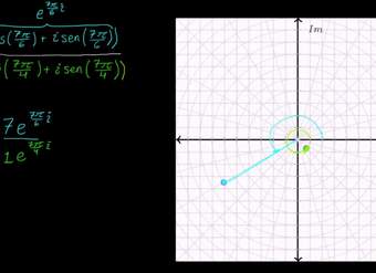 Dividiendo números complejos n forma polar y exponencial