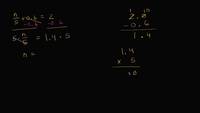 Ecuaciones de dos pasos con decimales y fracciones