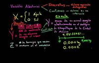 Variables aleatorias aontinuas y discretas