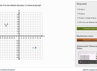 Reflejando puntos. Ejercicio