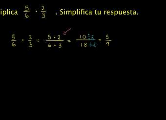 Multiplicando fracciones