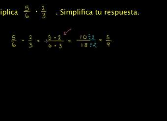 Multiplicando fracciones