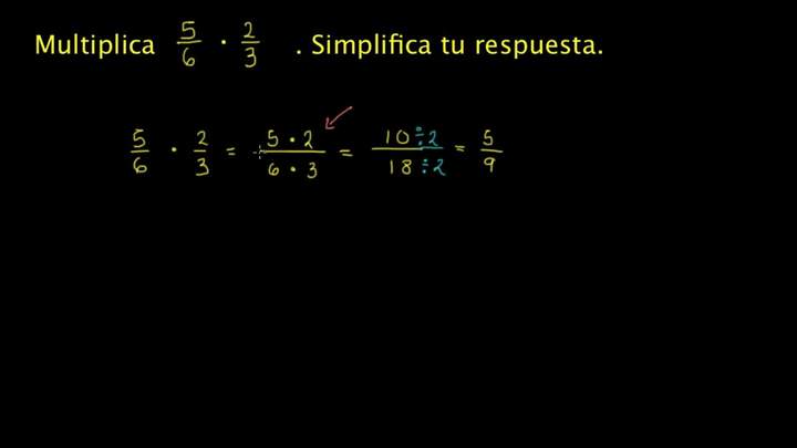 Multiplicando fracciones