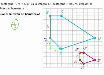 Ejemplos sobre la razón de homotecia | Khan Academy en Español