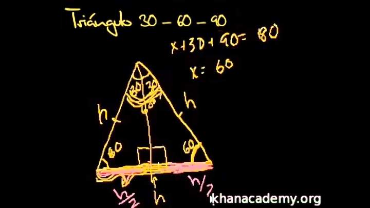 Introducción a triángulos 30-60-90