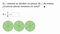 Dividir números enteros entre fracciones unitarias de manera visual | Khan Academy en Español