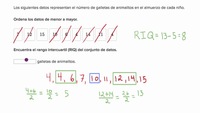 Cómo calcular un rango intercuartil RIQ | Khan Academy en Español