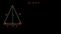Área de un triángulo isósceles | Khan Academy en Español