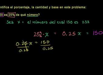 Resolviendo problemas de porcentajes