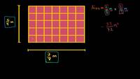 Ejemplo sobre cómo encontrar el área con lados racionales | Khan Academy en Español