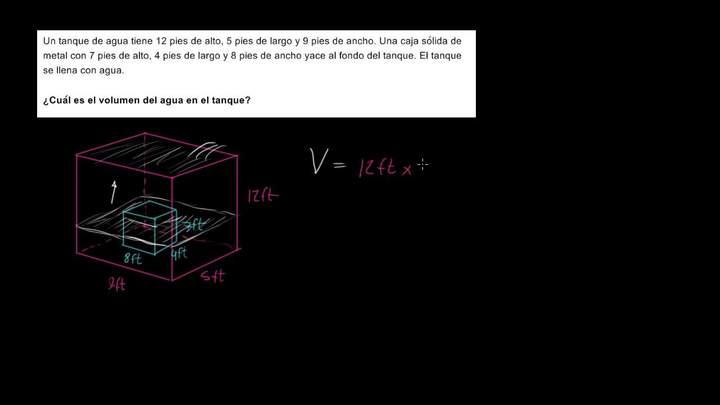 Ejemplo de problema escrito sobre volumen