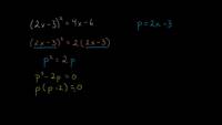 Usando la esctructura de la ecuación para resolver la cuadrática | Khan Academy en Español