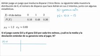 Ejemplo: transformar una variable aleatoria discreta | Khan Academy en Español