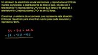 Resolviendo sistema por eliminación. Ejemplo 1