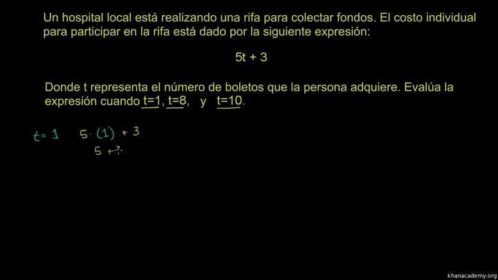 Ejemplo evaluando una expresión