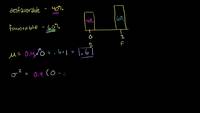 Media y varianza de la distribución de Bernoulli - Ejemplo