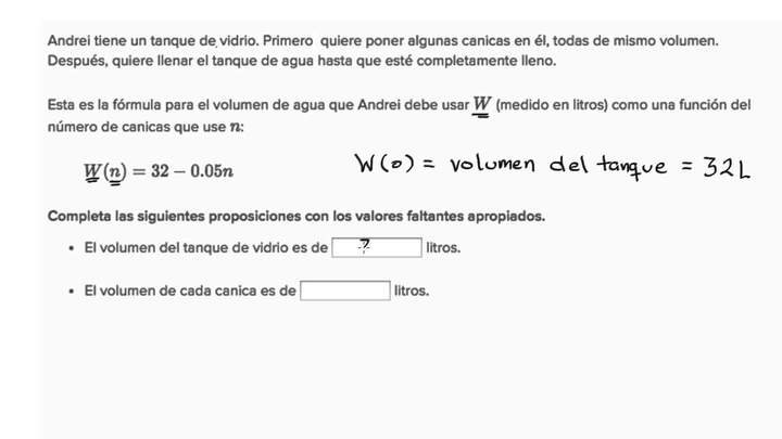 Interpretando una fórmula lineal