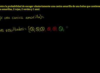 Ejemplo canicas en una bolsa