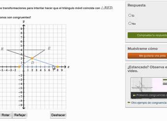 Probando congruencia con una transformación. Ejemplo