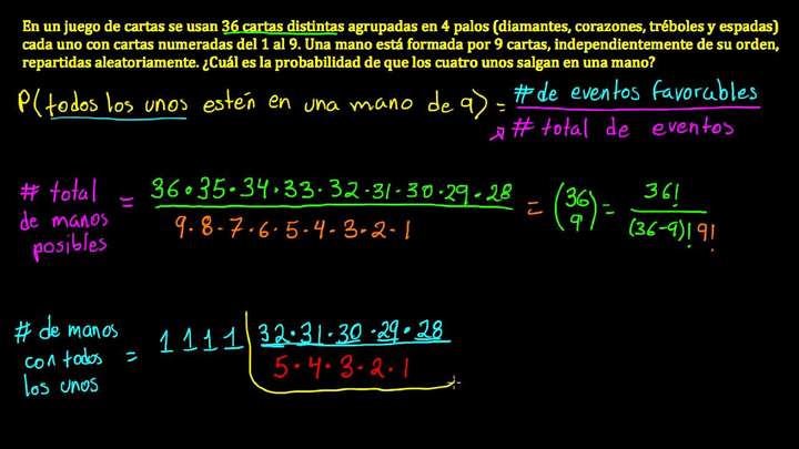 Ejemplo: combinatoria y probabilidad