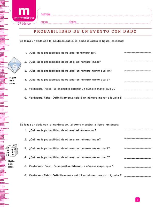 Probabilidad de un evento con dado