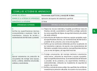 Aplicación de esquema de tratamiento superficial