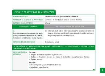 Cubicación de metros cuadrados de barreras aislantes