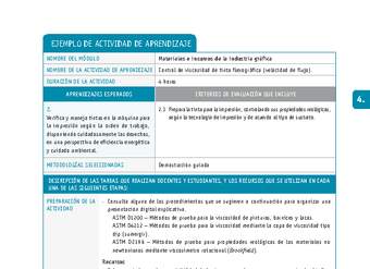 Control de viscosidad de tinta flexográfica (velocidad de flujo)