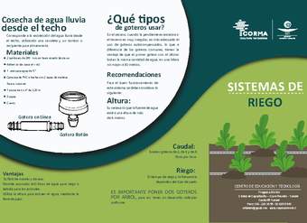 Tríptico sistemas de riego