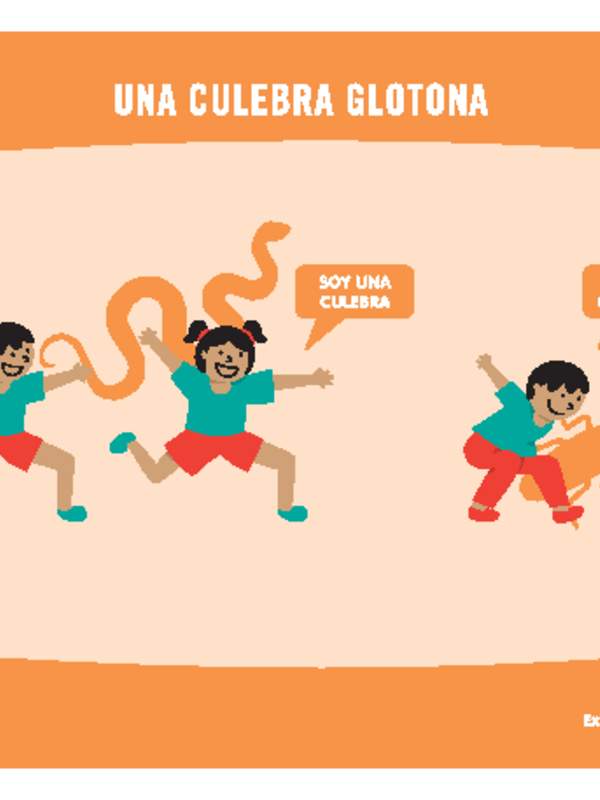 Una culebra glotona