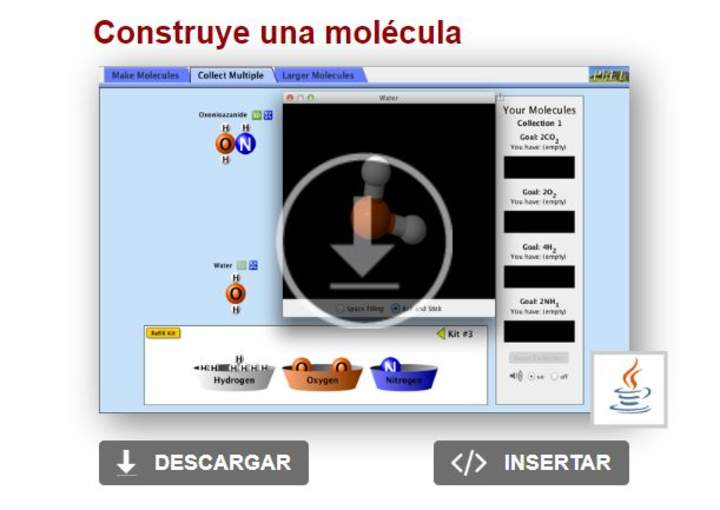 Construye una molécula