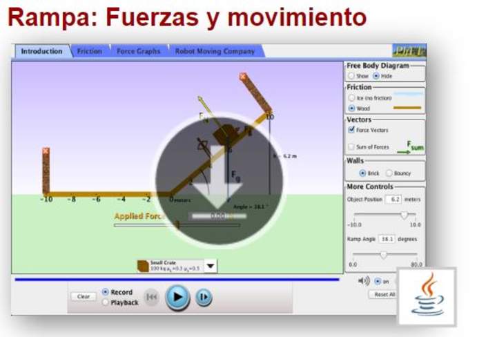 Rampa: Fuerzas y movimiento