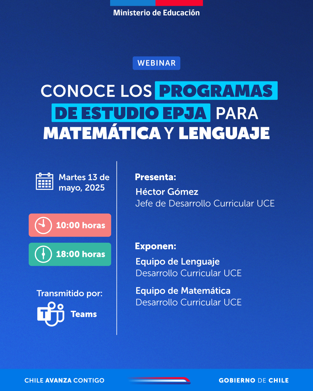 Conoce los Programas de Estudio EPJA para Matemática y Lenguaje