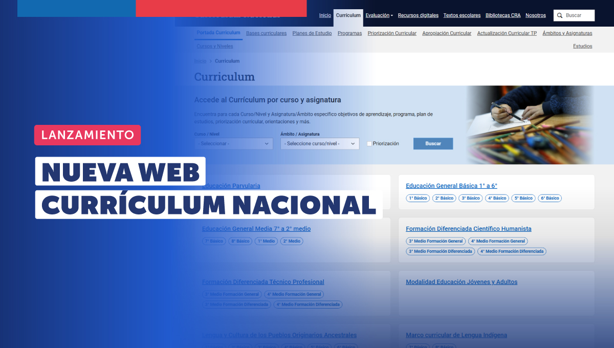 Renovada web Currículum Nacional