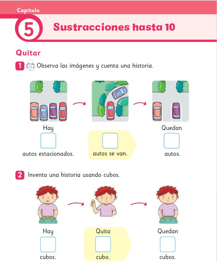 Sustracciones hasta 10