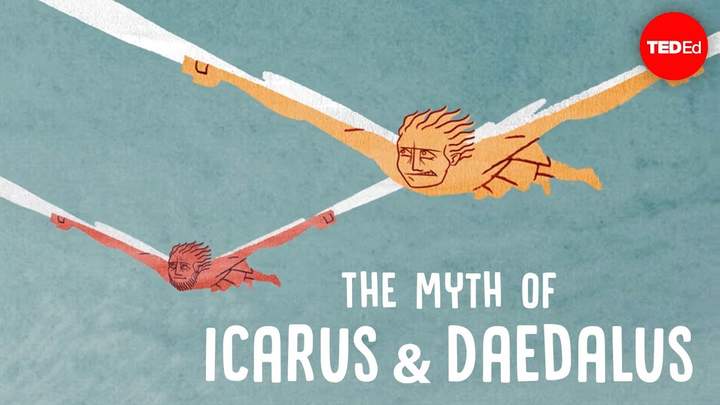 The myth of Icarus and Daedalus - Amy Adkins Imagen portada