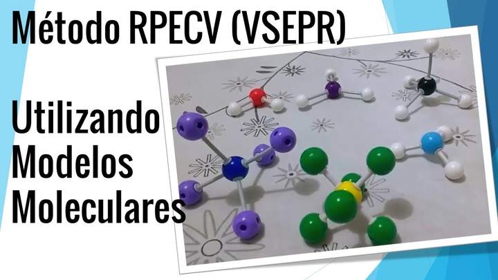 Geometría de moléculas: métódo RPECV con modelos moleculares - VSEPR theory with molecular model kit Imagen portada