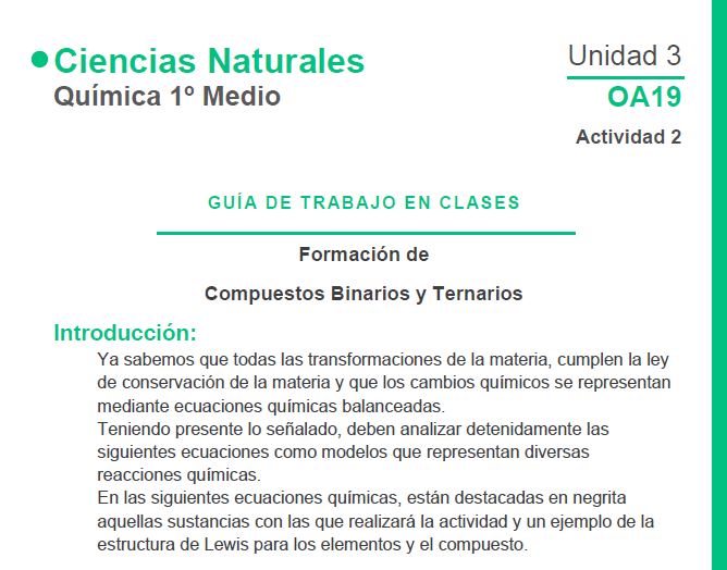 Formación de Compuestos Binarios y Ternarios Imagen portada