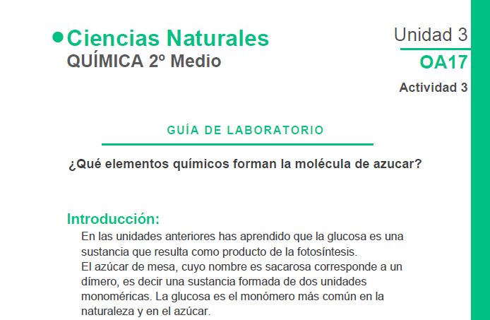 ¿Qué elementos químicos forman la molécula de azúcar? Imagen portada
