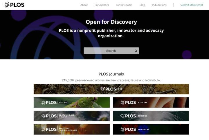 Public Library of Science. PLOS Imagen portada