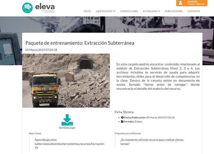 Paquete de entrenamiento: Extracción Subterránea Imagen portada