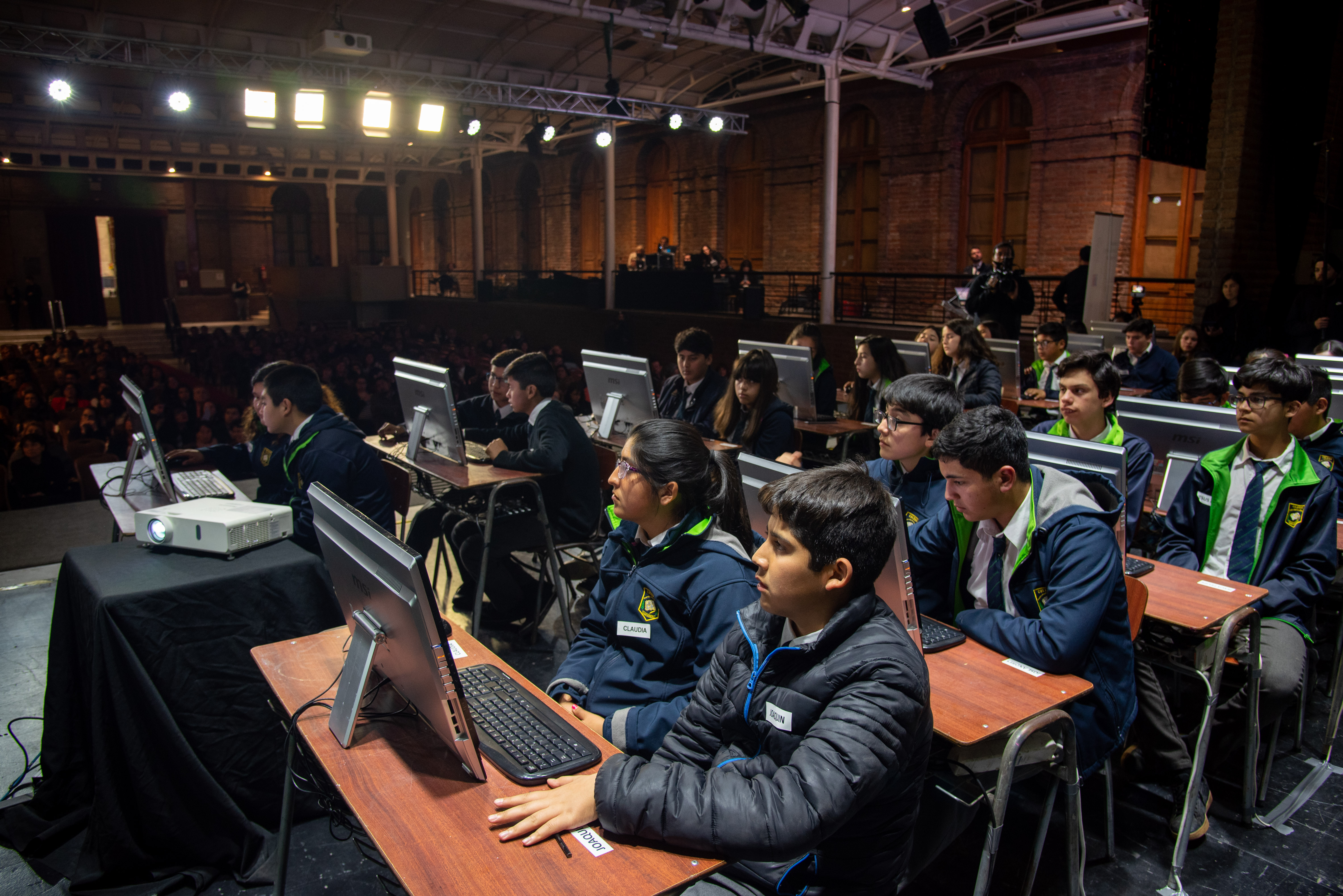 Estudiantes del Colegio Pedro Marín