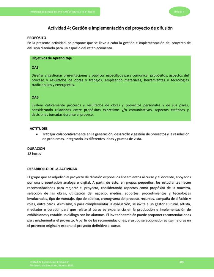 Actividad 4: Gestión e implementación del proyecto de difusión Imagen portada