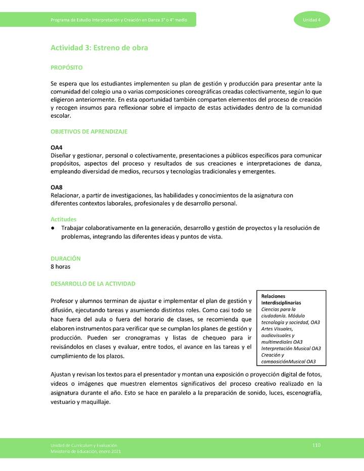 Actividad 3: Estreno de obra Imagen portada