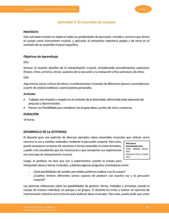 Actividad 3: El ensamble de cuerpos Imagen portada