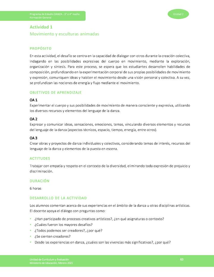 Actividad 1: Movimiento y esculturas animadas Imagen portada