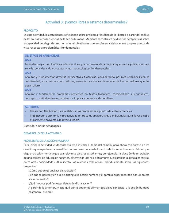 Actividad 3: ¿Somos libres o estamos determinados? Imagen portada