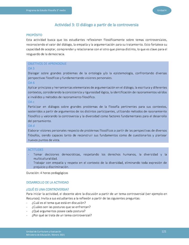 Actividad 3: El diálogo a partir de la controversia Imagen portada