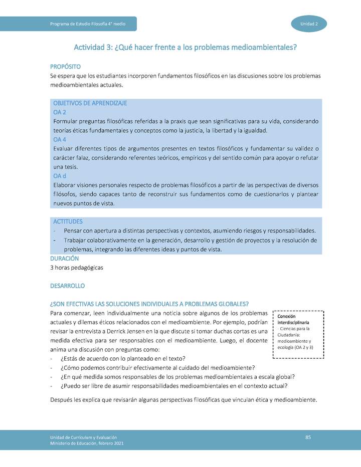 Actividad 3: ¿Qué hacer frente a los problemas medioambientales? Imagen portada
